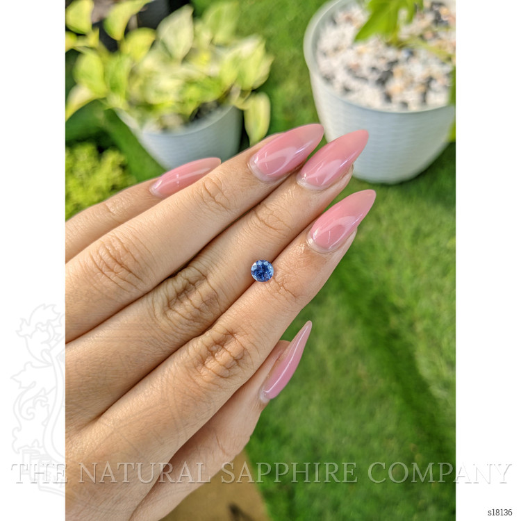 0.90 Ct. Blue Sapphire from Ceylon (Sri Lanka)