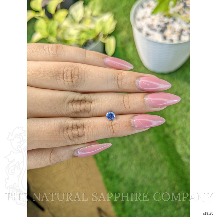 0.90 Ct. Blue Sapphire from Ceylon (Sri Lanka)