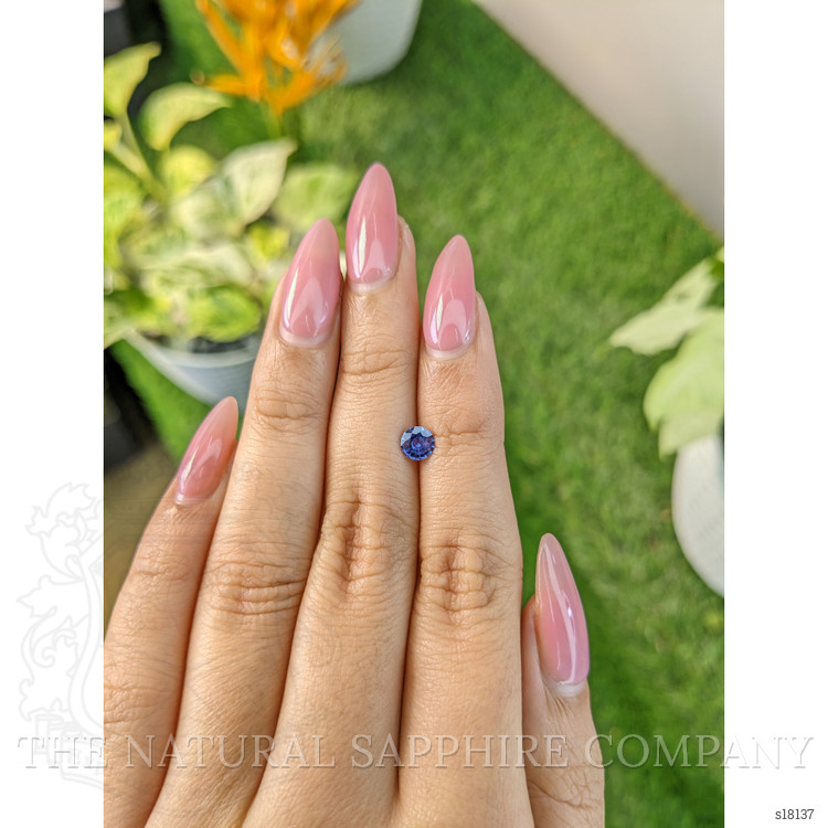 0.54 Ct. Blue Sapphire from Ceylon (Sri Lanka)