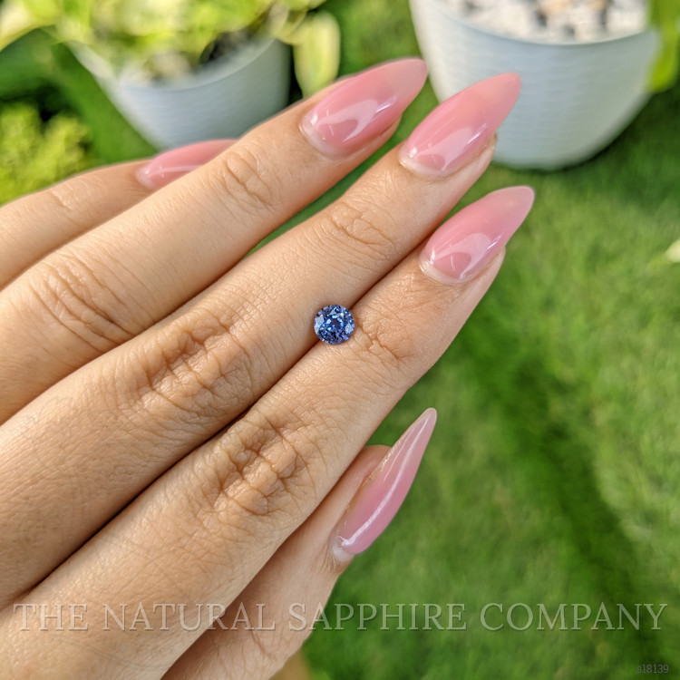 0.65 Ct. Blue Sapphire from Ceylon (Sri Lanka)