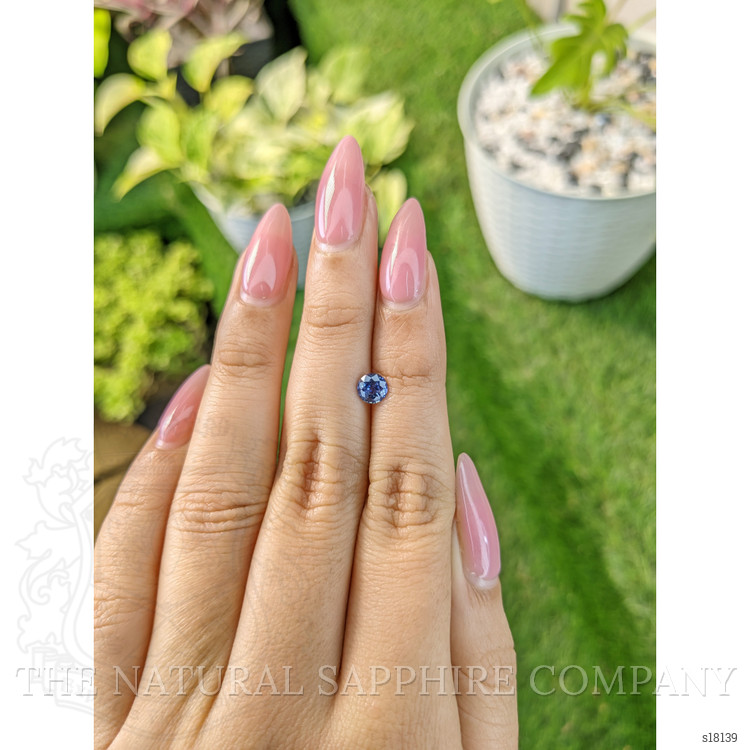 0.65 Ct. Blue Sapphire from Ceylon (Sri Lanka)