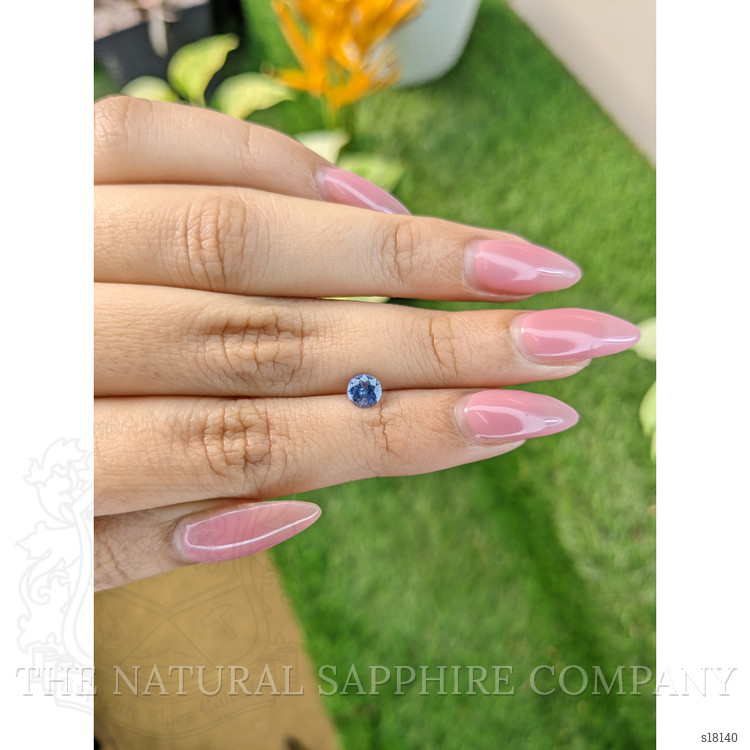 0.66 Ct. Blue Sapphire from Ceylon (Sri Lanka)