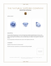 0.51 Ct. Blue Sapphire from Ceylon (Sri Lanka) Appraisal