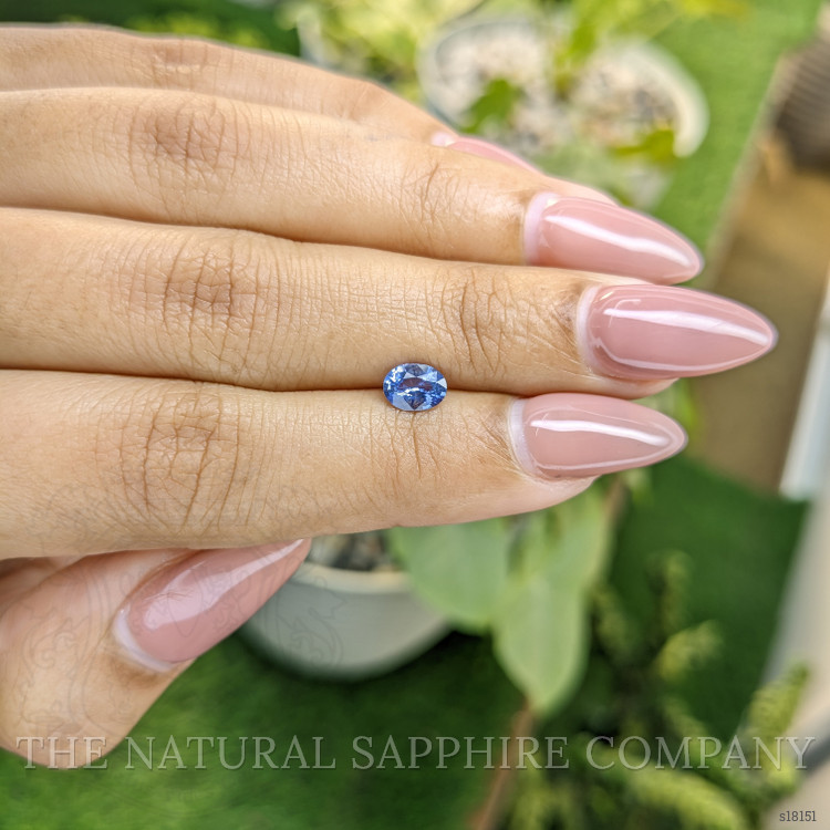 0.68 Ct. Blue Sapphire from Ceylon (Sri Lanka)