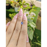 0.68 Ct. Blue Sapphire from Ceylon (Sri Lanka) Life Style