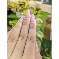 0.79 Ct. Blue Sapphire from Ceylon (Sri Lanka) Life Style