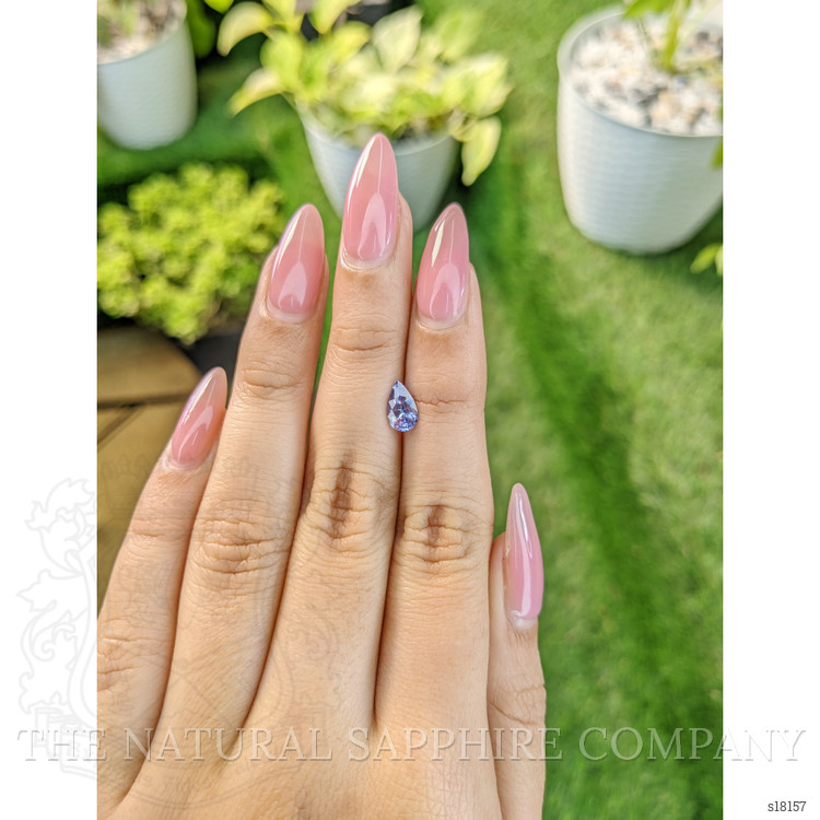 0.90 Ct. Blue Sapphire from Ceylon (Sri Lanka)