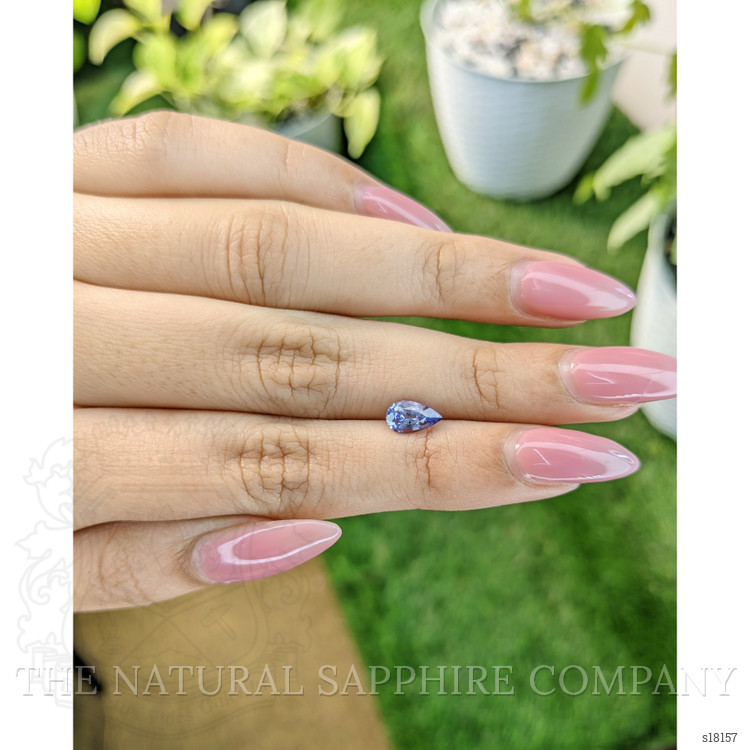 0.90 Ct. Blue Sapphire from Ceylon (Sri Lanka)