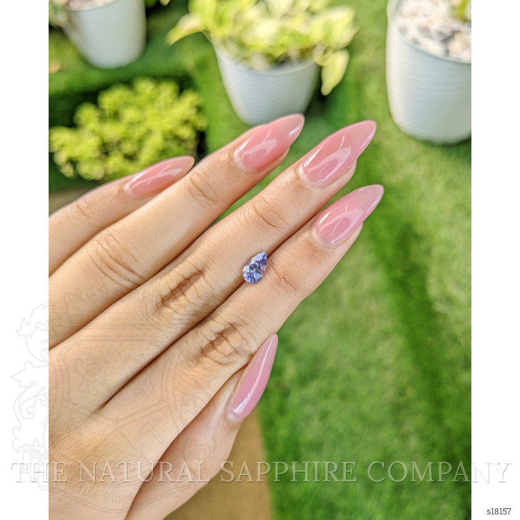 0.90 Ct. Blue Sapphire from Ceylon (Sri Lanka)