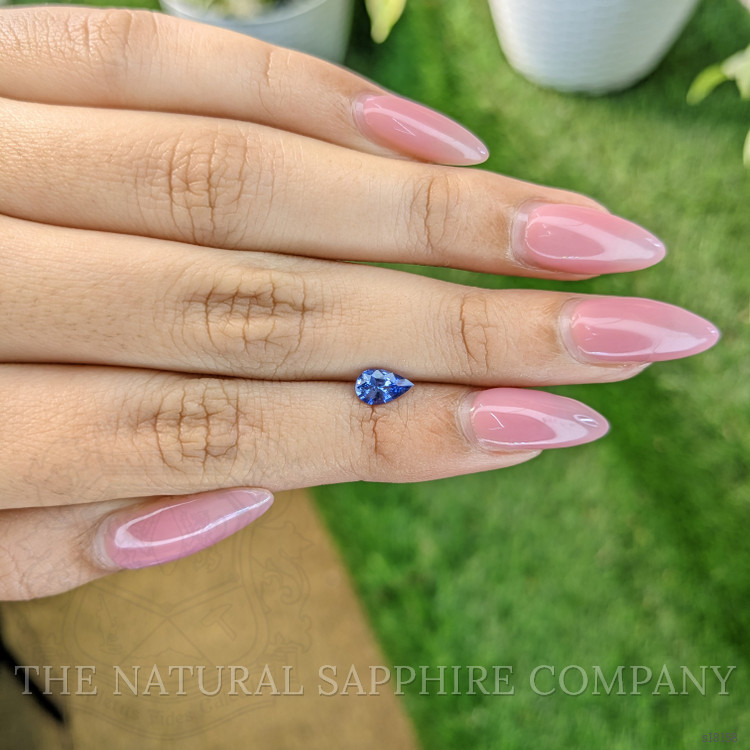 0.63 Ct. Blue Sapphire from Ceylon (Sri Lanka)