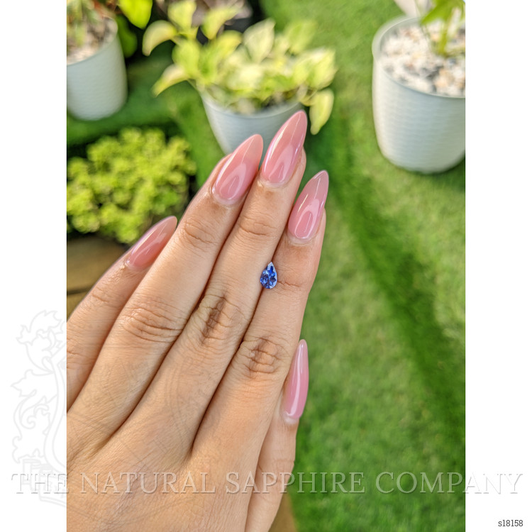 0.63 Ct. Blue Sapphire from Ceylon (Sri Lanka)