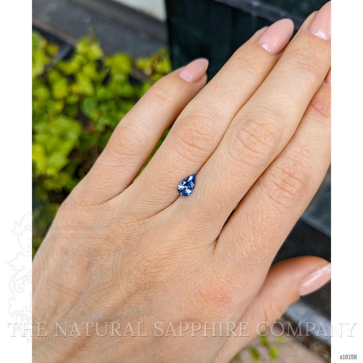 0.63 Ct. Blue Sapphire from Ceylon (Sri Lanka)