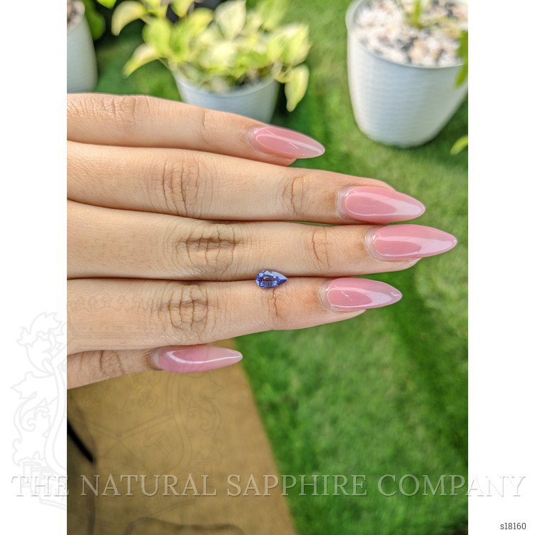 0.76 Ct. Violet Sapphire from Ceylon (Sri Lanka)