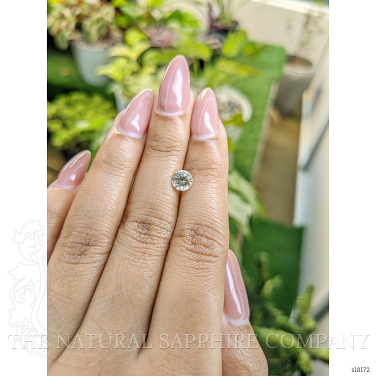 1.03 Ct. Greenish Yellow Sapphire from Ceylon (Sri Lanka)