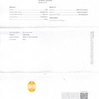9.38 Ct. Yellow Sapphire from Ceylon (Sri Lanka) Scan Report