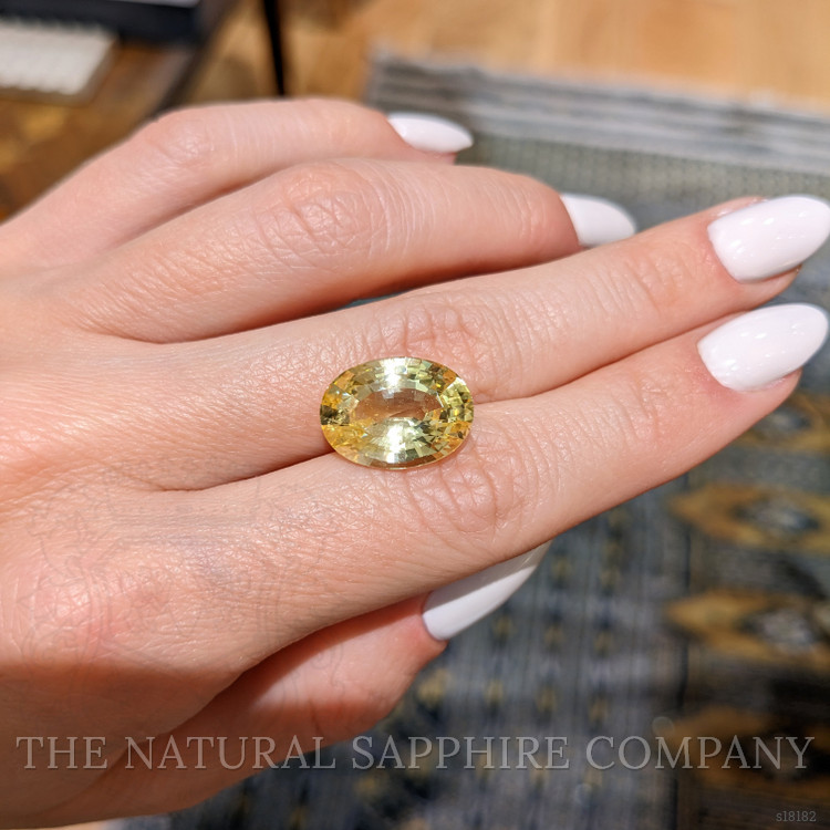 9.38 Ct. Yellow Sapphire from Ceylon (Sri Lanka)