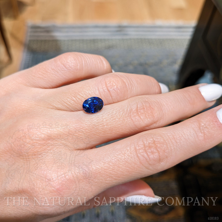 3.08 Ct. Blue Sapphire from Ceylon (Sri Lanka)