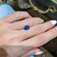 2.26 Ct. Blue Sapphire from Ceylon (Sri Lanka) Life Style