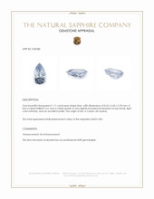 1.11 Ct. Blue Sapphire from Ceylon (Sri Lanka) Appraisal