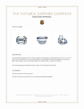 0.73 Ct. Blue Sapphire from Ceylon (Sri Lanka) Appraisal