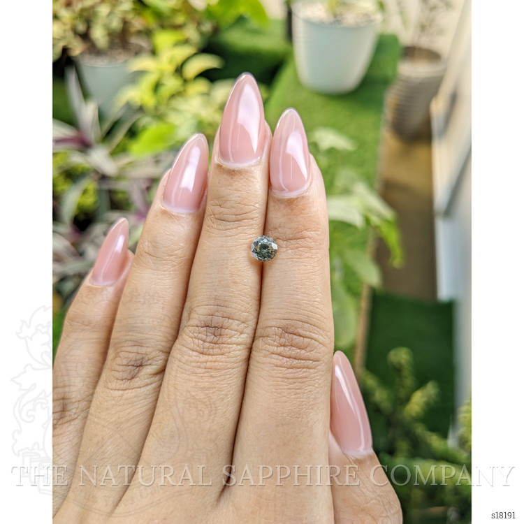 1.06 Ct. Green Sapphire from Ceylon (Sri Lanka)