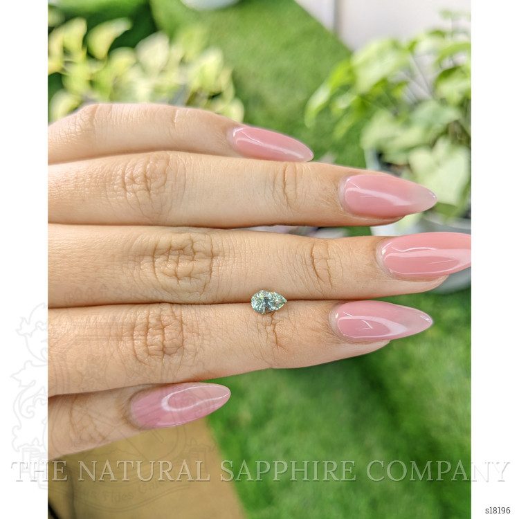 0.78 Ct. Yellowish Green Sapphire from Ceylon (Sri Lanka)