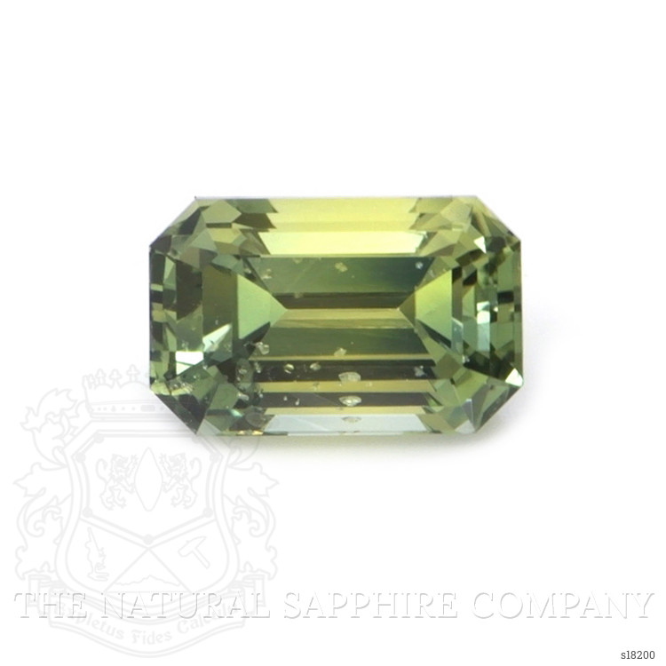 0.82 Ct. Yellowish Green Sapphire from Ceylon (Sri Lanka)