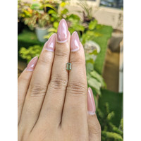 0.82 Ct. Yellowish Green Sapphire from Ceylon (Sri Lanka) Life Style