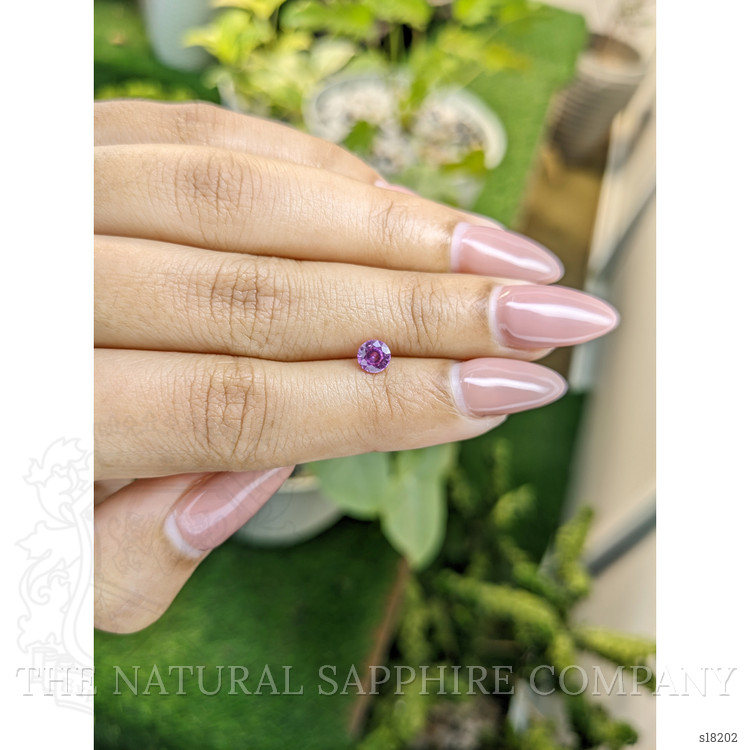 0.56 Ct. Purplish Pink Sapphire from Ceylon (Sri Lanka)