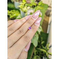 0.51 Ct. Pinkish Purple Sapphire from Ceylon (Sri Lanka) Life Style