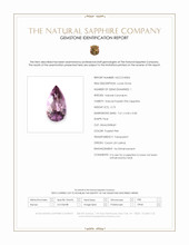 0.73 Ct. Purplish Pink Sapphire from Ceylon (Sri Lanka) Scan Report