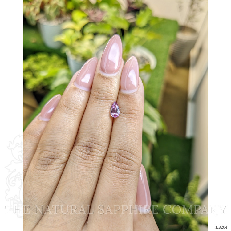 0.73 Ct. Purplish Pink Sapphire from Ceylon (Sri Lanka)