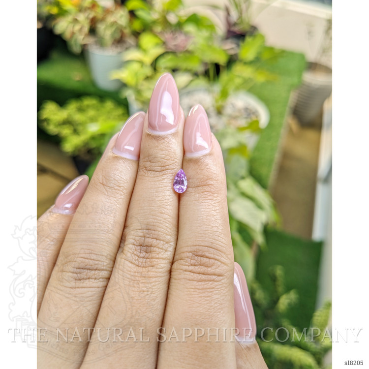 0.80 Ct. Pinkish Purple Sapphire from Ceylon (Sri Lanka)