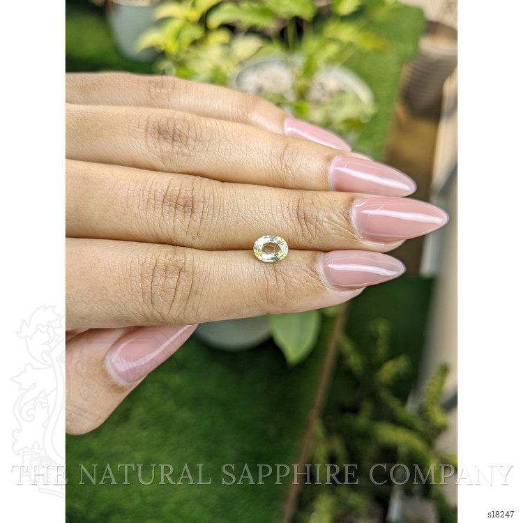 0.88 Ct. Yellow Sapphire from Ceylon (Sri Lanka)