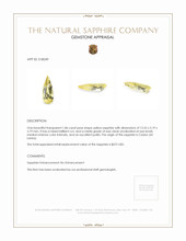 1.86 Ct. Yellow Sapphire from Ceylon (Sri Lanka) Appraisal