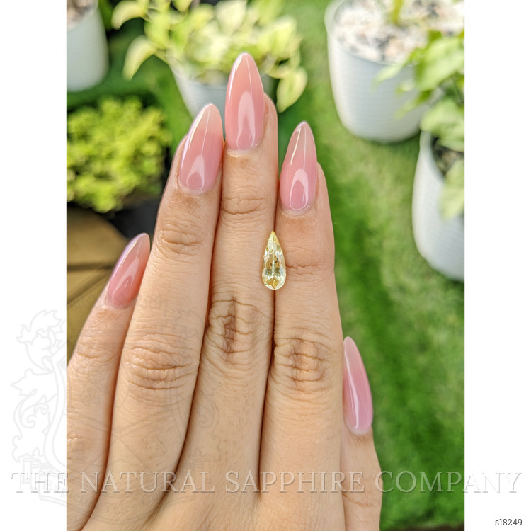 1.86 Ct. Yellow Sapphire from Ceylon (Sri Lanka)