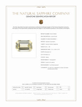 1.28 Ct. Yellow Sapphire from Ceylon (Sri Lanka) Scan Report
