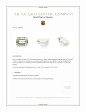 1.08 Ct. Yellow Sapphire from Ceylon (Sri Lanka) Appraisal