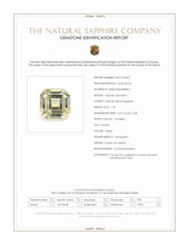 1.18 Ct. Yellow Sapphire from Ceylon (Sri Lanka) Scan Report