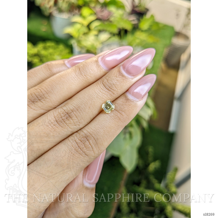 0.91 Ct. Yellow Sapphire from Ceylon (Sri Lanka)