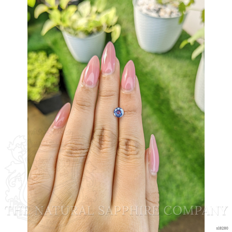 0.75 Ct. Blue Sapphire from Ceylon (Sri Lanka)