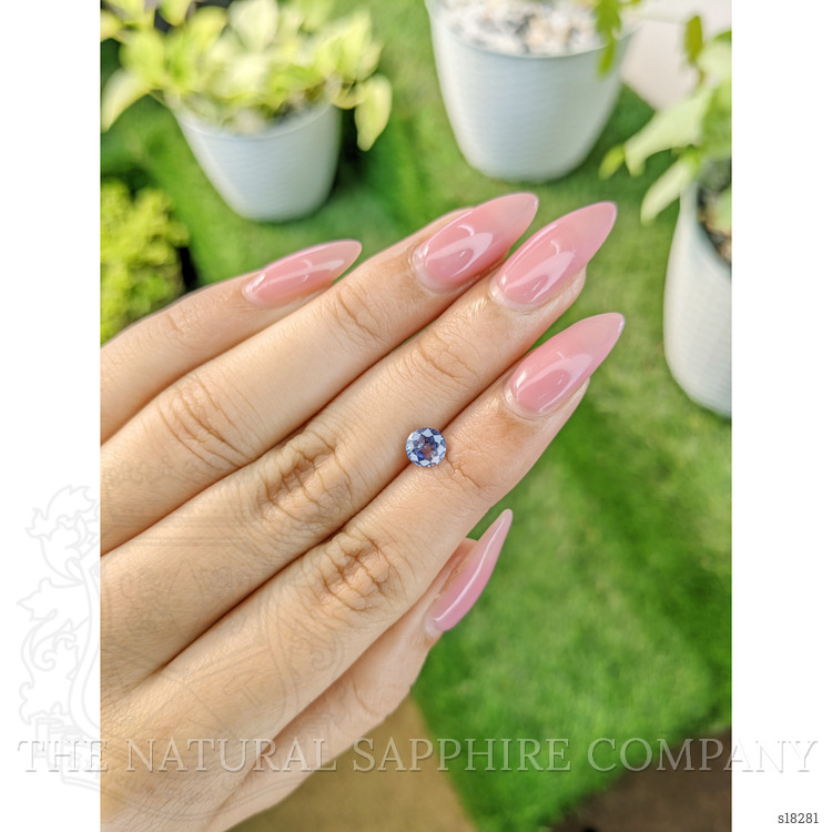 0.89 Ct. Blue Sapphire from Ceylon (Sri Lanka)