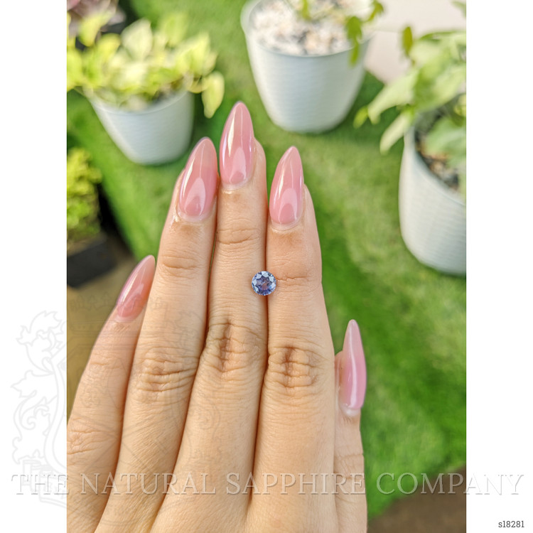 0.89 Ct. Blue Sapphire from Ceylon (Sri Lanka)