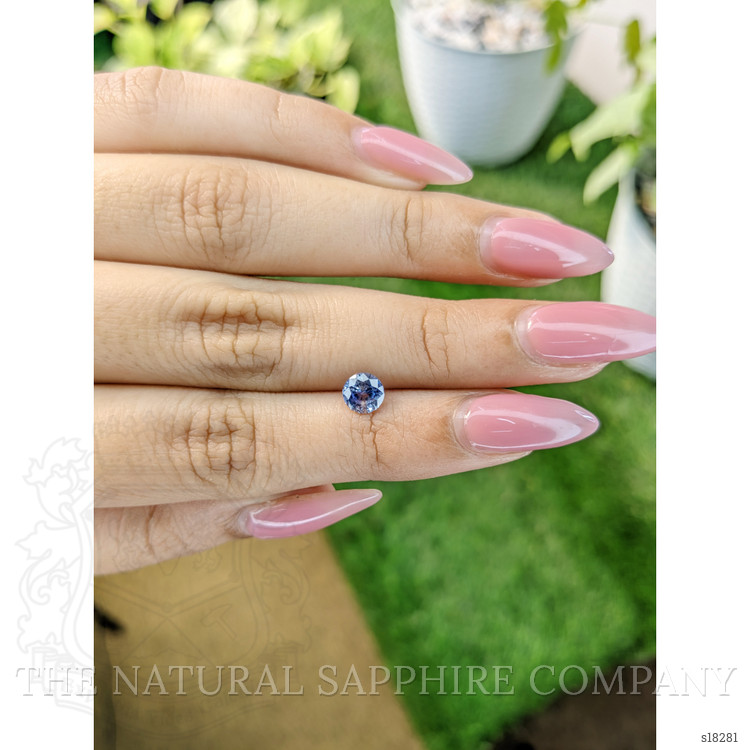 0.89 Ct. Blue Sapphire from Ceylon (Sri Lanka)