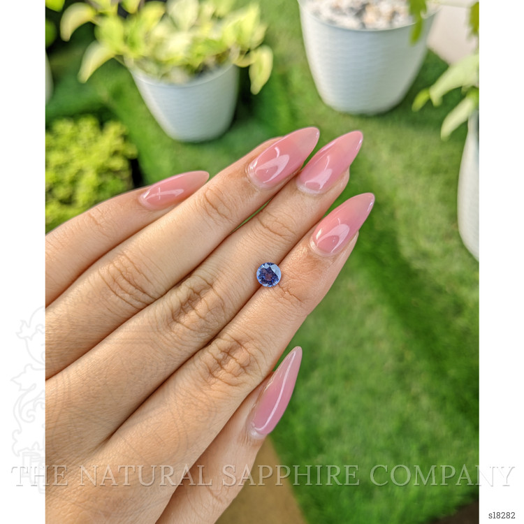 0.86 Ct. Blue Sapphire from Ceylon (Sri Lanka)