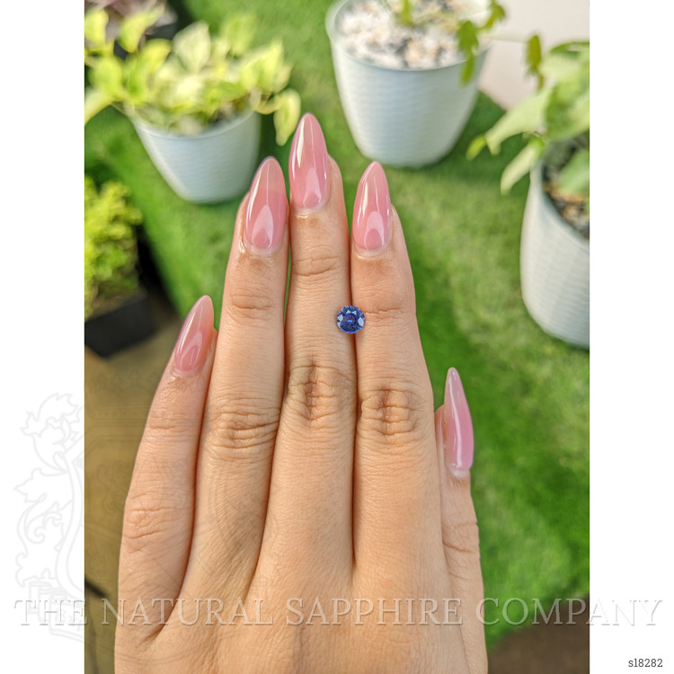 0.86 Ct. Blue Sapphire from Ceylon (Sri Lanka)