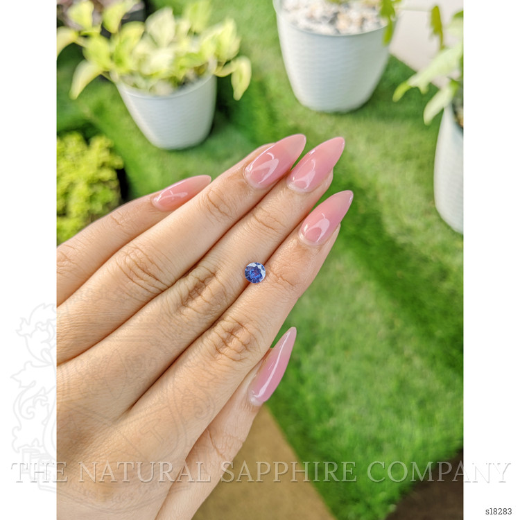 0.68 Ct. Blue Sapphire from Ceylon (Sri Lanka)