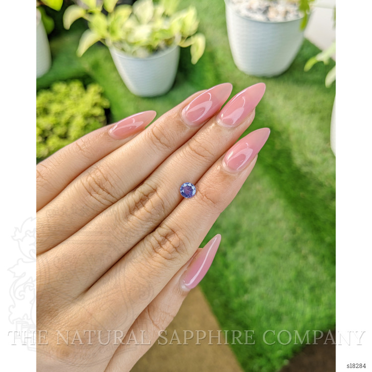 0.64 Ct. Blue Sapphire from Ceylon (Sri Lanka)