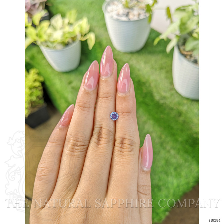0.64 Ct. Blue Sapphire from Ceylon (Sri Lanka)