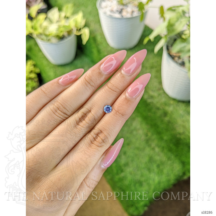 0.57 Ct. Blue Sapphire from Ceylon (Sri Lanka)